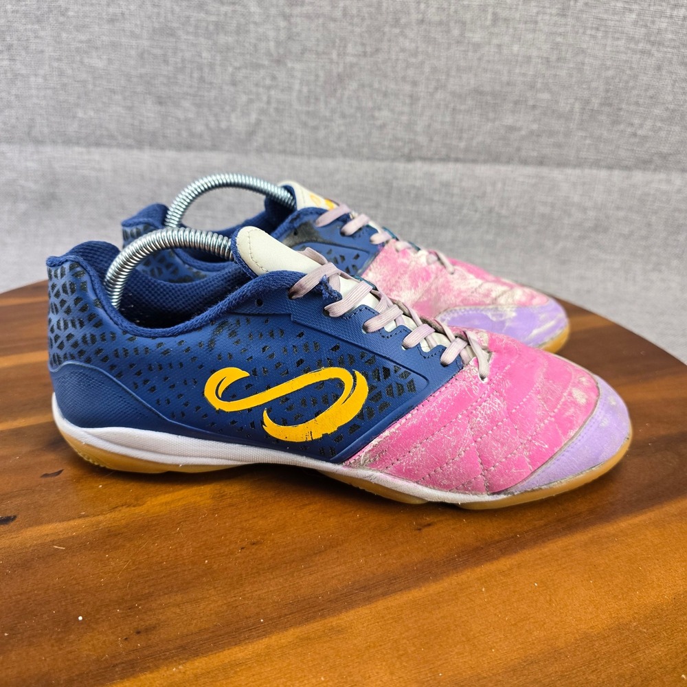 Senda Ushuaia Pro Futsal Soccer Shoes Sneakers Pink Purple‎ Blue Womens Size 10